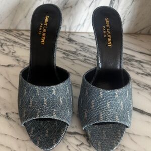YSL mule heels